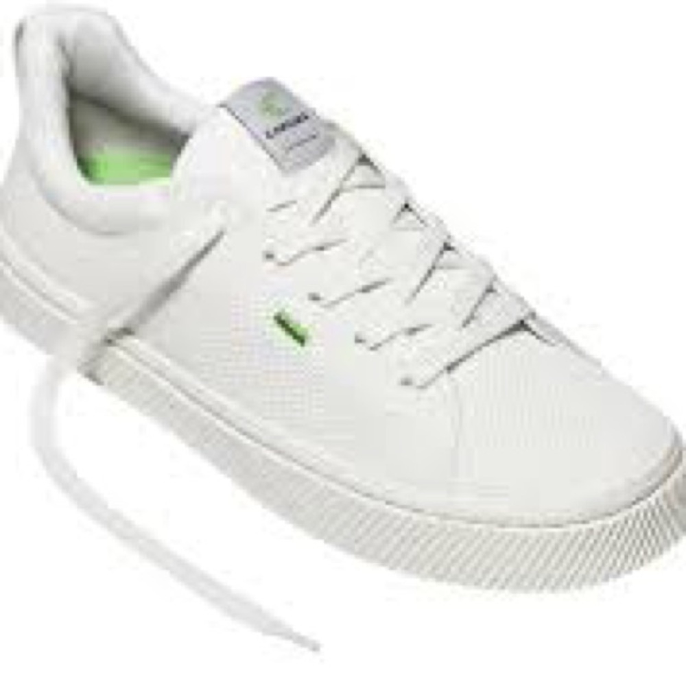 Cariuma,IBI Knit Low-Top White Sneakers – Lightweight Eco Casual EUC Size 10.5 - Picture 4 of 5